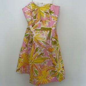 Lilly Pulitzer Strapless Size 6 Sunshine Dress